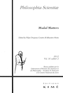 Philosophia Scientiae, v. 16, cahier 02